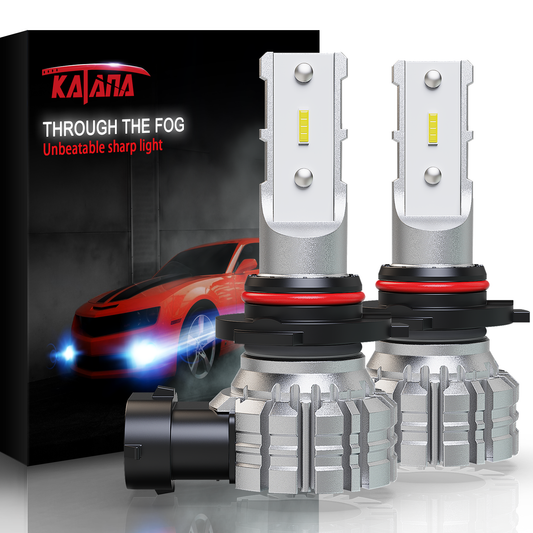 Katana 9005 LED Fog Light Bulbs,lumens 5530 Chips Extremely Bright 6500K Xenon White Pack of 2